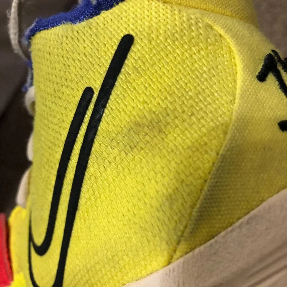 Nike Kyrie 7 Sneakers Youth 4Y Used 1 World 1 People CT4080-700 Some Wear - Picture 12 of 16